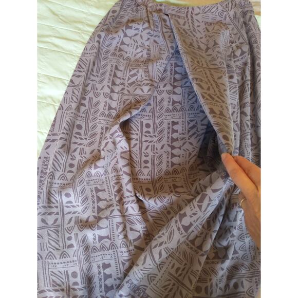 Click by Color Me Cotton Women's Sz Small Gathered Purple Elastic Tribal Skirt - Picture 8 of 8